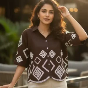 Embellished Embroidered Top
